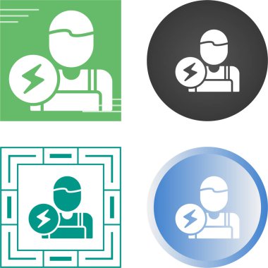 İnsan avatar simgeleri seti, vektör illüstrasyonu basit tasarım