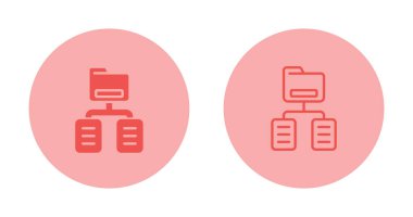Belge Sınıflandırma simgeleri ayarlandı, vektör illüstrasyonu