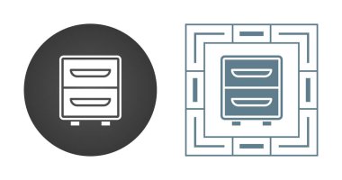 file cabinet icon sign vector illustration 