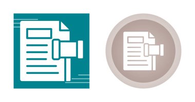 belge simgeleri tasarım vektör çizimi