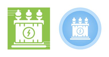 Güç Trafo Simgesi. Elektrik Enerji Dağıtım Sembolü