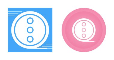 Beyaz arkaplanda izole edilmiş menü noktaları, vektör illüstrasyonu