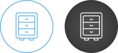 Kabine simgeleri vektör illüstrasyon tasarımı ayarladı