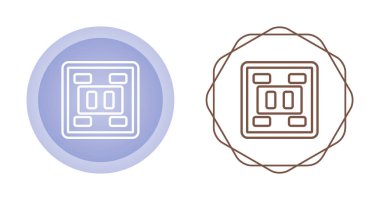 Priz veya soket simgesi vektör çizimi
