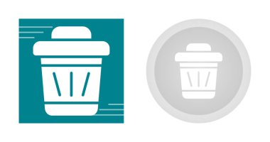 Çöp kutusu simgesi setinin vektör illüstrasyonu 