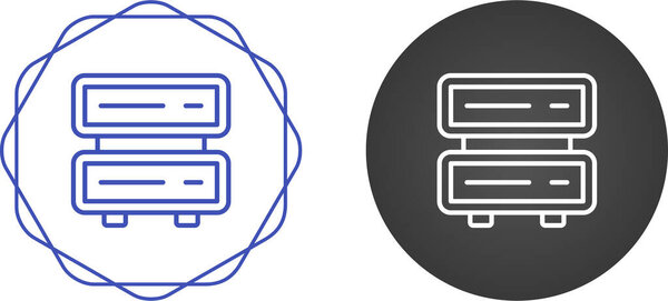 иконки серверов компьютера изолированы на белом фоне, векторная иллюстрация    