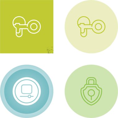 Subtle illustration with smooth lines, settings display