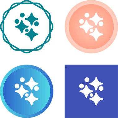 yıldız ağ simgeleri, vektör illüstrasyonu   