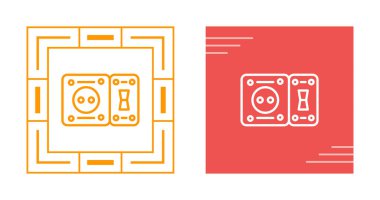 Soket Anahtarı Simgesi Simgesi Beyaz Arkaplanda İzole Edildi 