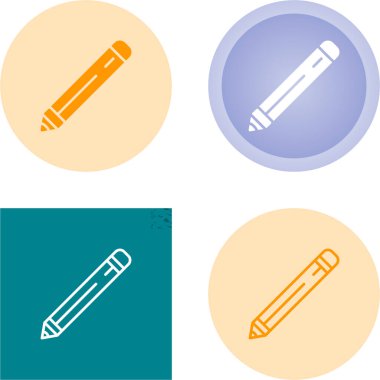 Kalem simgeleri seti, web illüstrasyonu