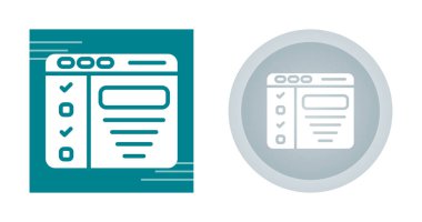 Web sitesi simgeleri ayarlandı, vektör illüstrasyonu