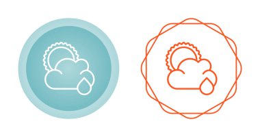 hava durumu web simgesi vektör illüstrasyonu