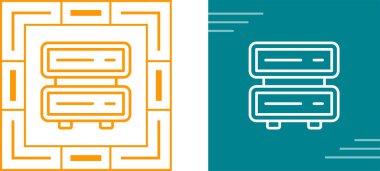 beyaz arkaplanda izole edilmiş bilgisayar sunucuları simgeleri, vektör illüstrasyonu    