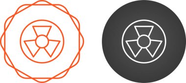 Radyasyon ikonları vektör gösterimi