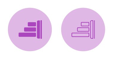 Sol Hizalama web simgesi vektör illüstrasyonu