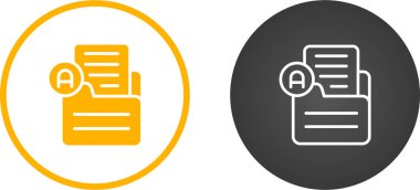 Beyaz arkaplana izole edilmiş belge seti, vektör illüstrasyonu               