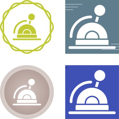 Lever Simgesi Basit Vektör İllüstrasyonu Beyaz Arkaplanda İzole Edildi 