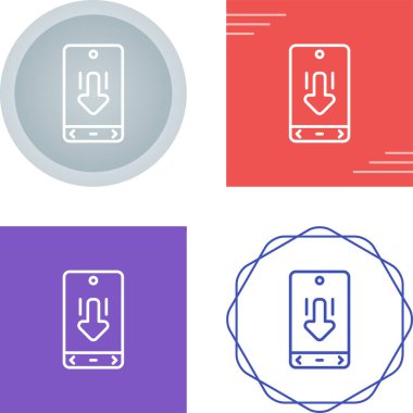 Akıllı telefon web simgesi vektör illüstrasyonuna dosya indir