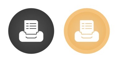 Yazıcı simgeleri beyaz arkaplanda izole edildi.