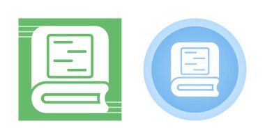 Kitap simgeleri ayarlandı. Web basit illüstrasyonu