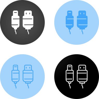 usb kablo simgesi vektör illüstrasyon tasarımı