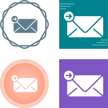 Düz e-posta harfi vektör kümesi 