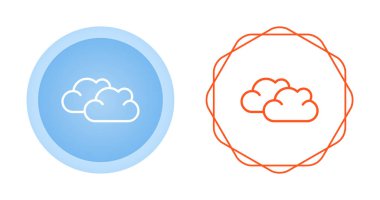 bulut Icons set, vektör çizim 