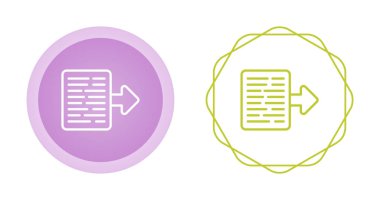 document export icon vector illustration  design