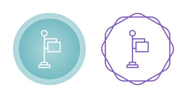 Bayrak Simgelerinin Düz Serisi. Başarı, Zafer, vektör çizimi. 