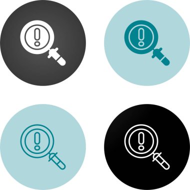 büyütme cam set simgeleri beyaz arkaplanda izole