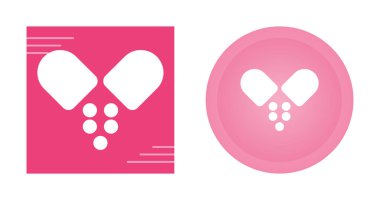 Tek açık hap satırı simgesi, basit sağlık ekipmanı düz tasarım vektör piktogramı, uygulama logosu için bilgi düğmesi banner ui ux arayüzü elemanları izole edilmiş 