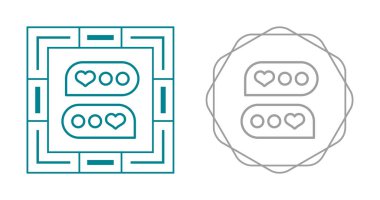 Kalpli baloncuklar ikon vektör illüstrasyon tasarımı
