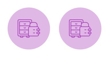 Kabine simgeleri vektör illüstrasyon tasarımı ayarladı