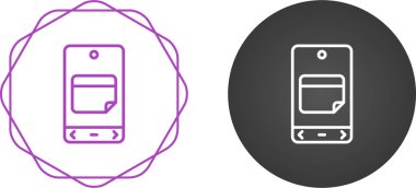 akıllı telefon simgeleri ayarlandı, vektör illüstrasyonu basit tasarım