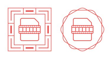 Beyaz arkaplanda video dosya simgeleri kümesi