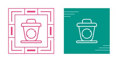 kağıt kahve fincanı simgeleri ayarlandı, vektör illüstrasyonu