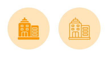 Bina simgeler ayarla, illüstrasyon vektör