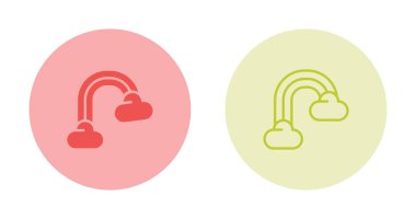 Gökkuşağı simgeleri, basit vektör tasarımı