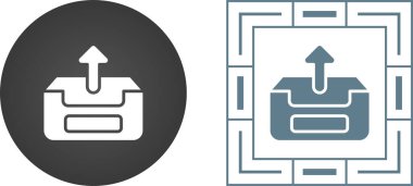 Simge işareti vektör çizim upload