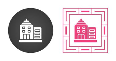 Bina simgeler ayarla, illüstrasyon vektör