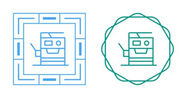 Kopyalama Makinelerinin vektör illüstrasyonu 