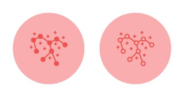 Takımyıldız Web simgesi vektör illüstrasyonu