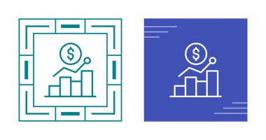 Çizgi çizelgesi büyüme simgeleri, vektör illüstrasyonu