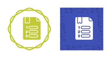 liste simgeleri ayarlandı, vektör illüstrasyonu