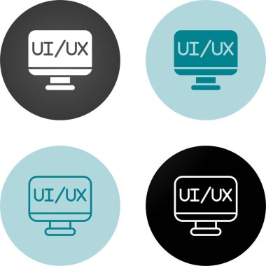 UI UX web simgesi vektör illüstrasyonu