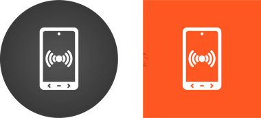 Mobil Yardım Noktası Simgesi, akıllı telefon simgesi, beyaz arkaplanda izole edilmiş