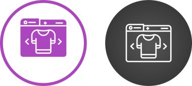 Tişört simgeli bilgisayar dizinleri, güvenlik konsepti, vektör illüstrasyonu   