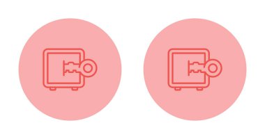 Güvenli simgeler ayarlandı, vektör basit illüstrasyon      
