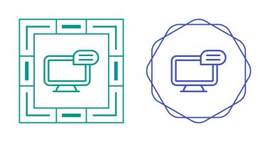Bilgisayar web simgesi vektör illüstrasyonunu ayarla