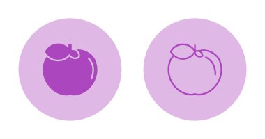 elma web simgeleri vektör illüstrasyonu